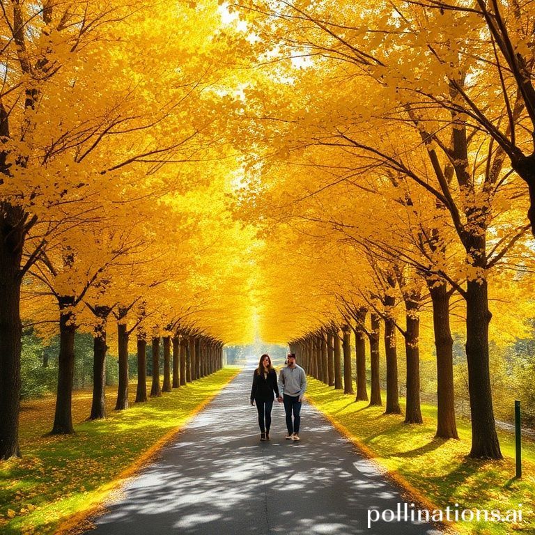 아산 곡교천 은행나무길